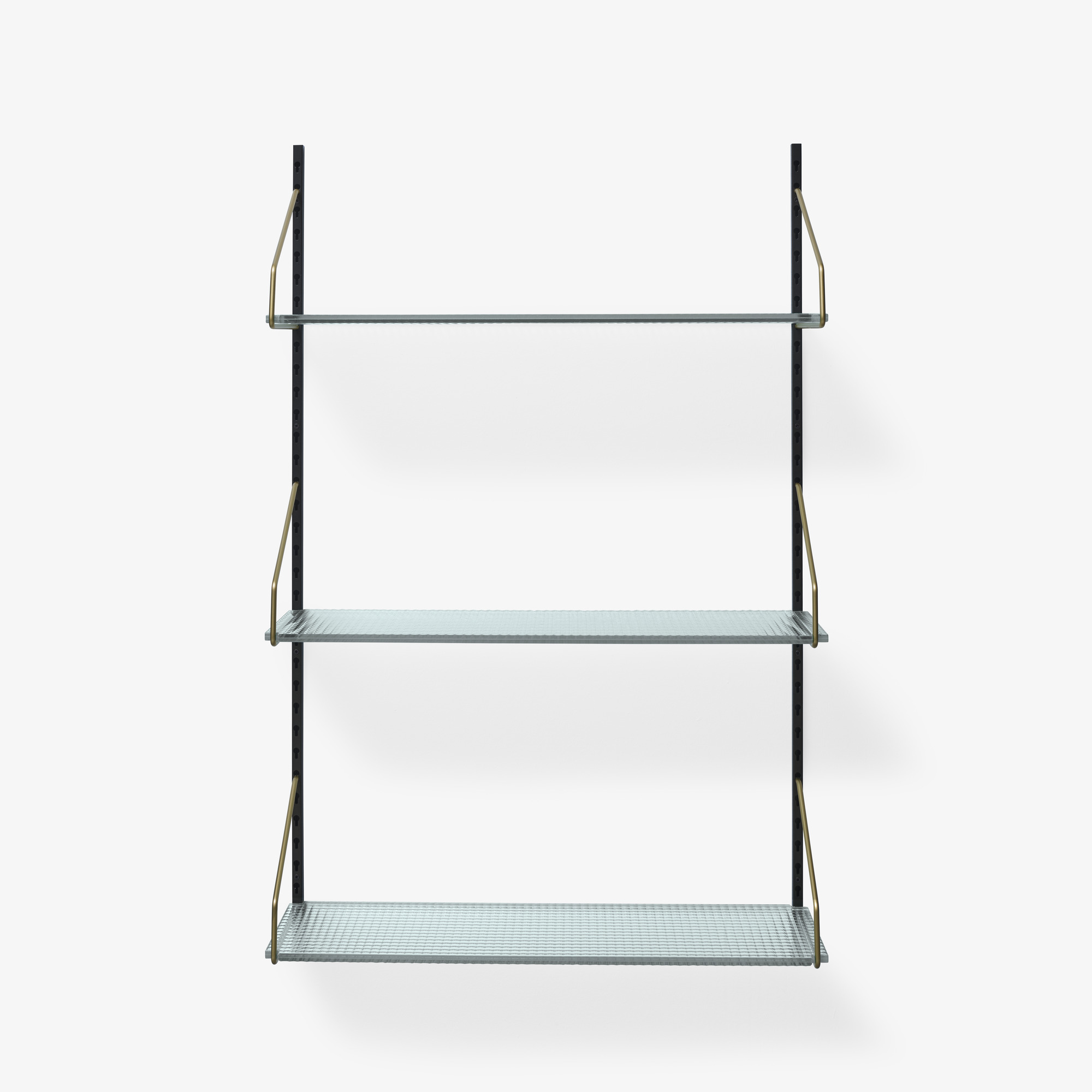 Image WALL MOUNTED BOOKCASE WITH GLASS SHELVES 